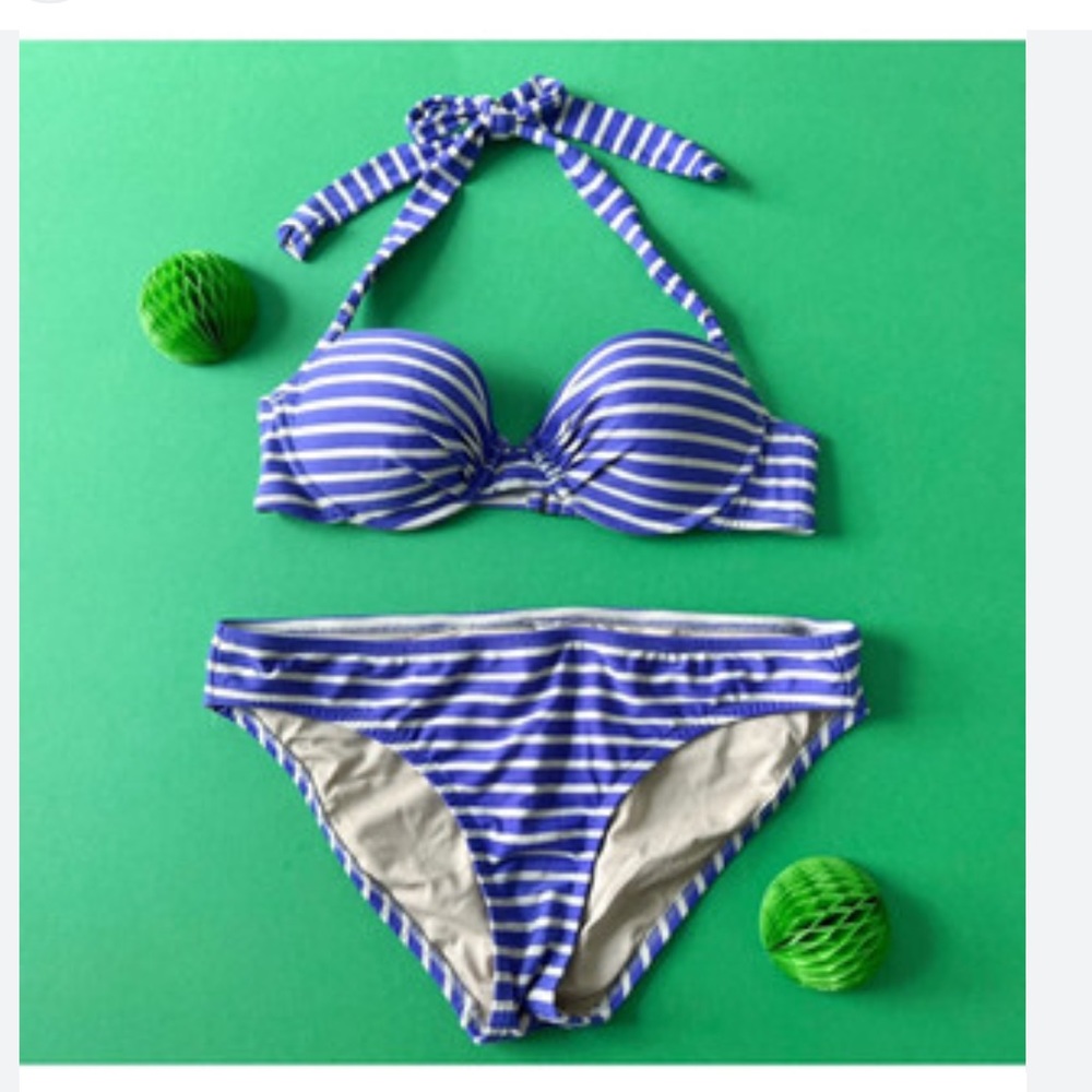 J Crew bikini bottom - skinny stripe